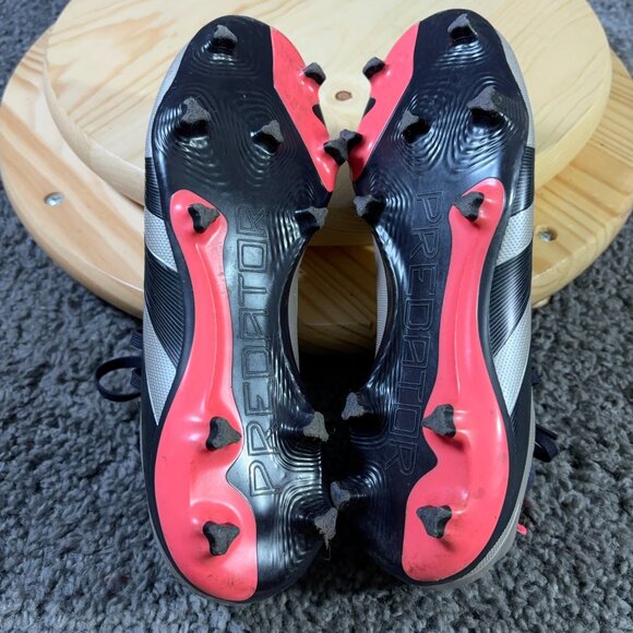 Adidas Predator League FG Football Soccer Cleats Mens Size 6.5 Platinum Sneakers - Picture 9 of 9